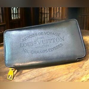 Louis Vuitton 2014 Pink/Navy Articles de Voyage Clutch Wallet